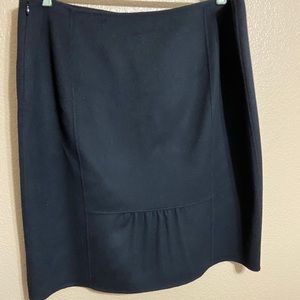 Wool blend pencil skirt